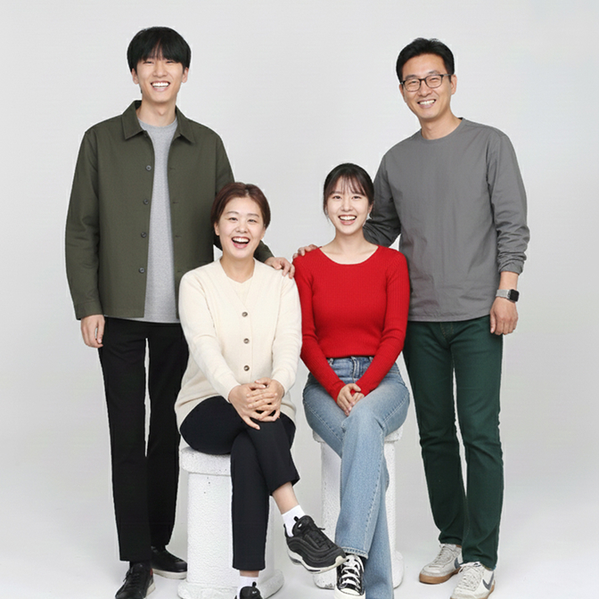 예인스튜디오 가족사진 이미지