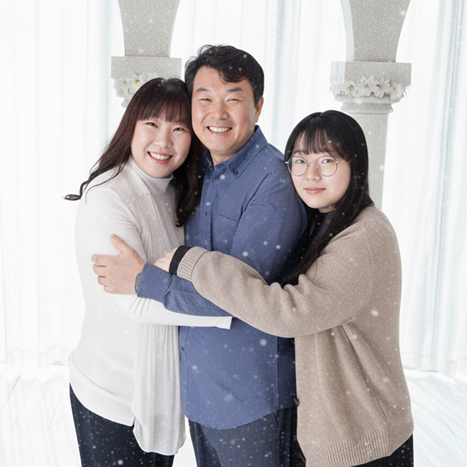 예인스튜디오 가족사진 이미지