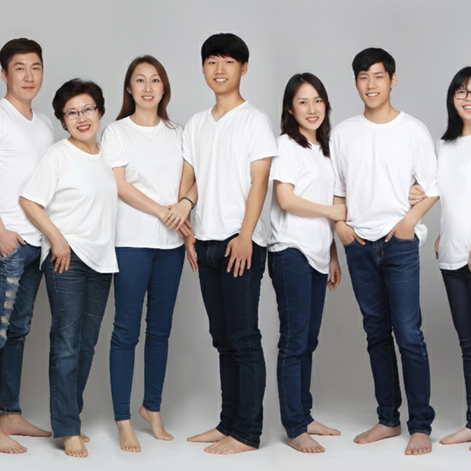 예인스튜디오 가족사진 이미지