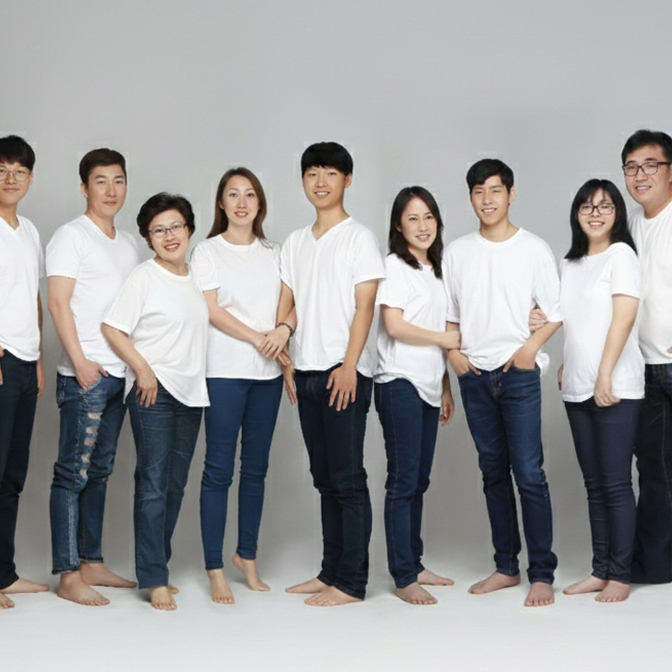 예인스튜디오 가족사진 이미지